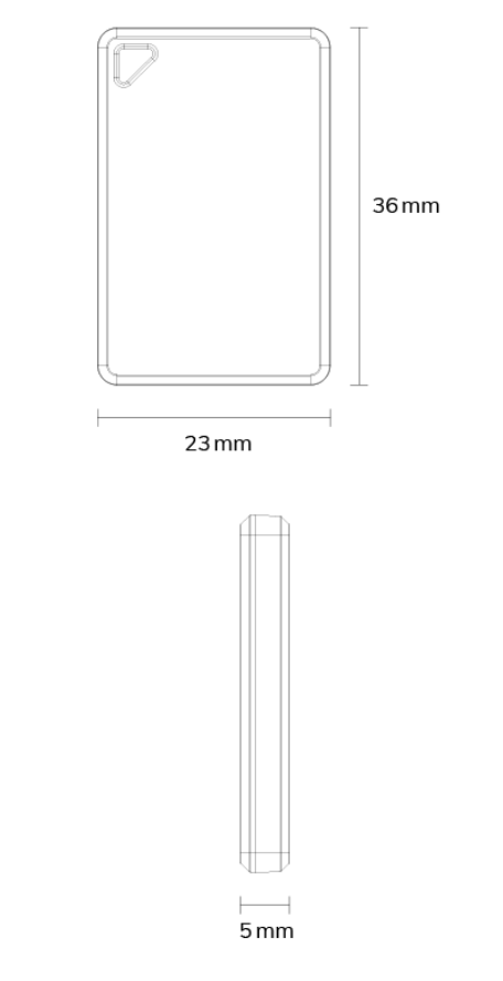 E8S 便携型标签尺寸图