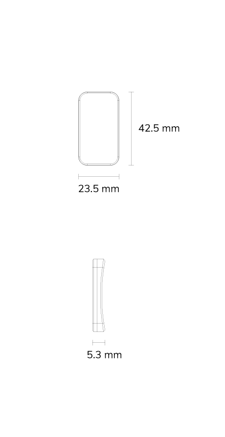 MWH01蓝牙头盔标签尺寸图