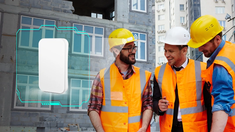 MWH01蓝牙头盔标签 + MG6 4G蓝牙云桥网关